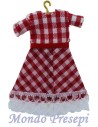 Appendiabito con vestito a quadri