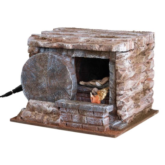 copy of Sepolcro illuminato cm 37x32x21 h per presepe Mondo