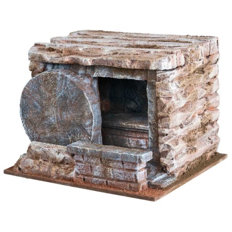 copy of Sepolcro illuminato cm 37x32x21 h per presepe Mondo