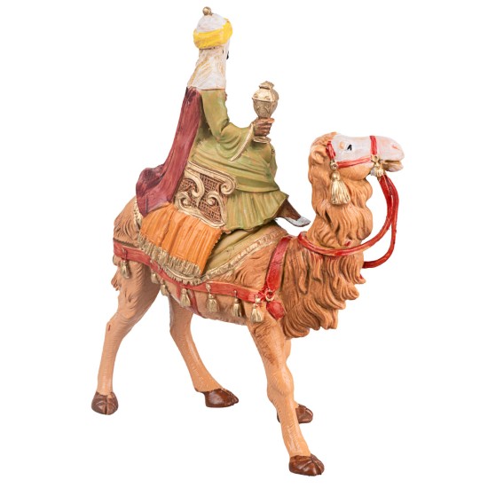 Re Magi a cammello serie 10 cm Fontanini per presepe Mondo