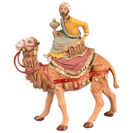 Three Wise Men on camel series 10 cm Fontanini for Nativity World