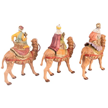 Re Magi a cammello serie 10 cm Fontanini per presepe Mondo