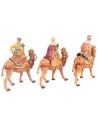 Re Magi a cammello serie 10 cm Fontanini per presepe Mondo