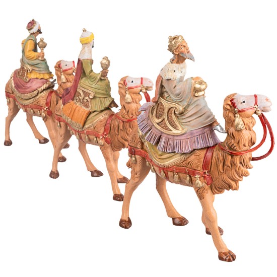 Reyes Magos en camello serie 10 cm Fontanini