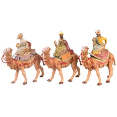 Three Wise Men on camel series 10 cm Fontanini for Nativity World