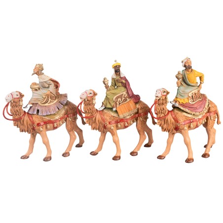 Reyes Magos en camello serie 10 cm Fontanini