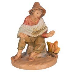 Boy sitting in fire 6.5 cm Fontani