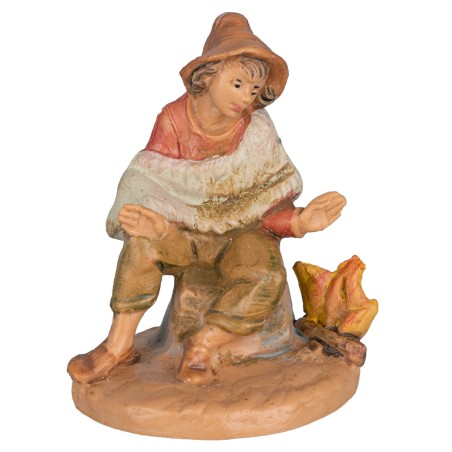 Boy sitting in fire 6.5 cm Fontani