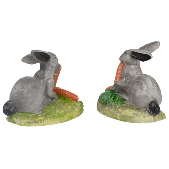 Set 2 conigli per statue da 10 cm per presepe Mondo Presepi