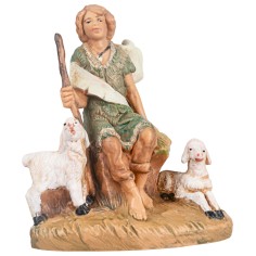 Shepherdess with sheep 9.5 cm Fontanini