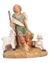 Pastorella con pecore 9,5 cm Fontanini per presepe Mondo Presepi