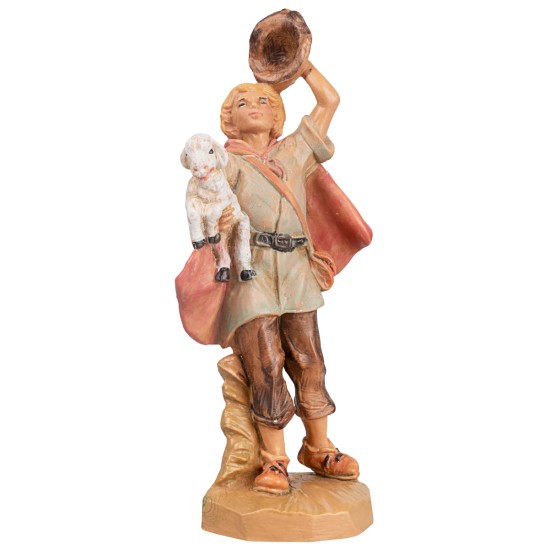 Pastor con sombrero y oveja 9,5 cm Fontanini