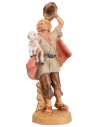 Pastor with hat and pecora 9.5 cm Fontanini