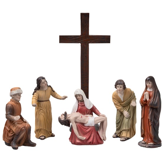 Deposición de Jesús 10 cm en estatuas de resina pascuales