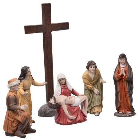Deposición de Jesús 10 cm en estatuas de resina pascuales