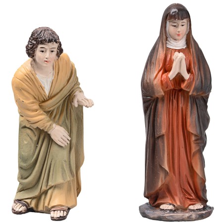 Deposizione di Gesù 10 cm in resina statue pasquiali