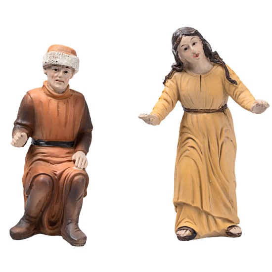 Deposizione di Gesù 10 cm in resina statue pasquiali per