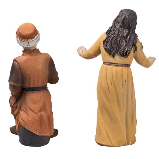 Deposizione di Gesù 10 cm in resina statue pasquiali
