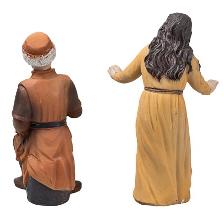 Deposizione di Gesù 10 cm in resina statue pasquiali per