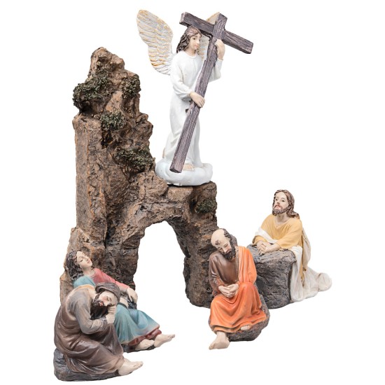 Orazione nell'orto del Getsemani 10 cm in resina statue