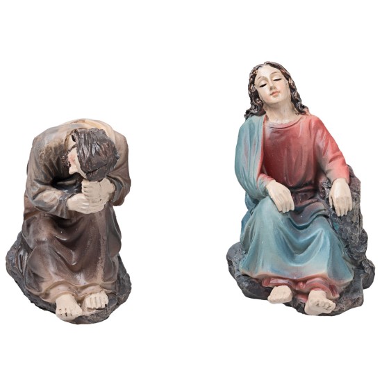 Oración en el huerto de Getsemaní 10 cm en resina estatua