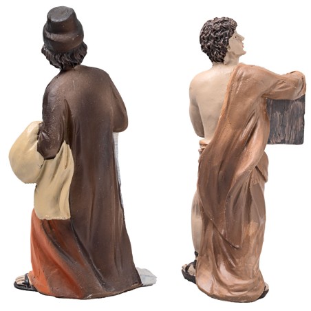 Cacciata dei mercanti dal tempio 10 cm in resina statue