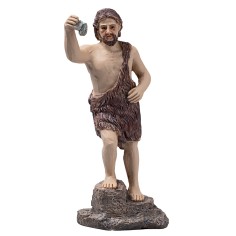 Baptism of Jesus 10 cm in resin Easter statues for nativity scene 2