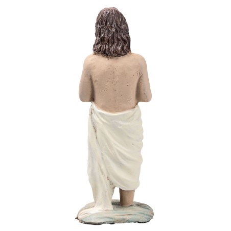 Battesimo di Gesù 10 cm in resina statue pasquali per presepe