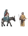 Flight into Egypt 10 cm in resin Easter figurines for nativity scene
