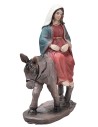 Viaggio Maria e Giuseppe a Betlemme 10 cm in resina statue