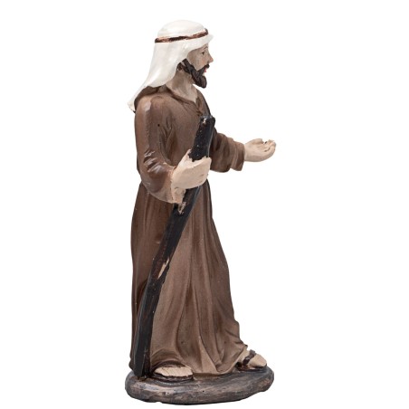 Viaje de María y José a Belén 10 cm en estatuas de resina