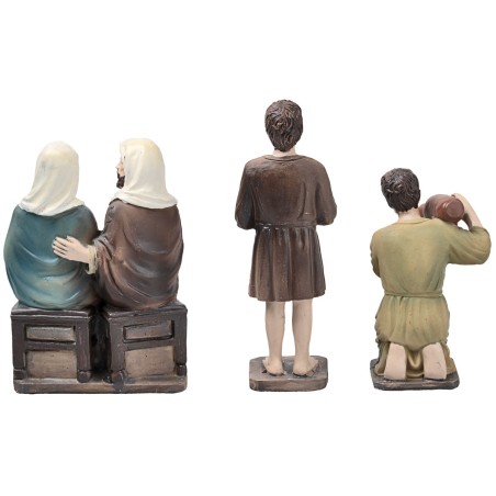 Transformation of water into wine 10 cm in resin Easter statues