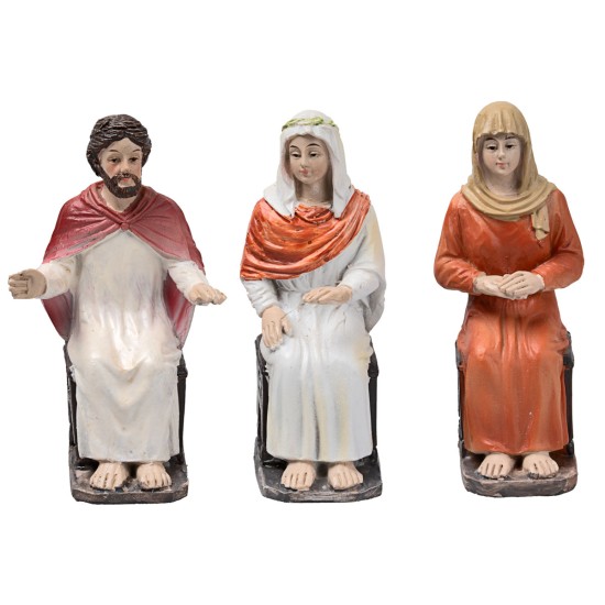 Transformation of water into wine 10 cm in resin Easter statues