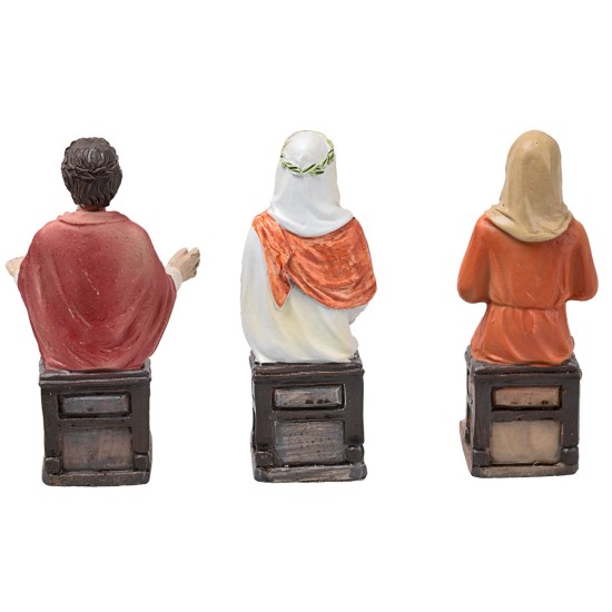 Transmutación del agua en vino 10 cm en resina estatuas de Pascua