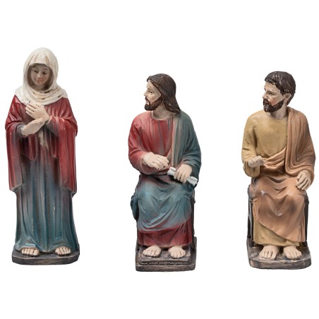 Tramutazione dell'acqua in vino 10 cm in resina statue pasquali