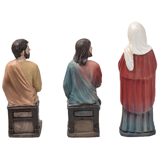 Tramutazione dell'acqua in vino 10 cm in resina statue pasquali