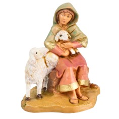 Pastorcilla sentada serie 9,5 cm Fontanini