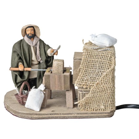 Arrotino serie 10 cm in movimento per presepe Mondo Presepi