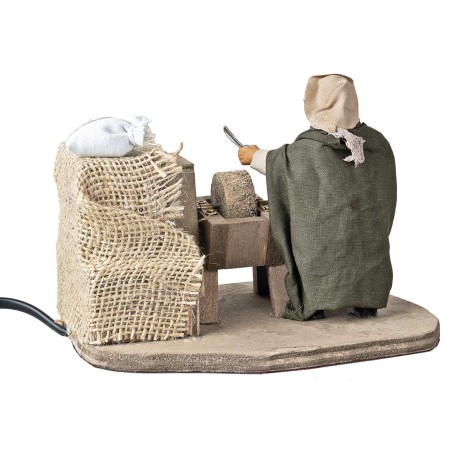 Sharpener series 10 cm in motion for nativity scene Mondo Presepi