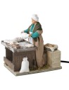 Woman kneading dough series 15 cm in motion for Mondo nativity scene
