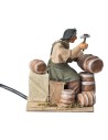 Uomo che aggiusta botti serie 14 cm in movimento