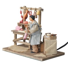 Salumiere con banchetto salumi 12 cm in movimento 2