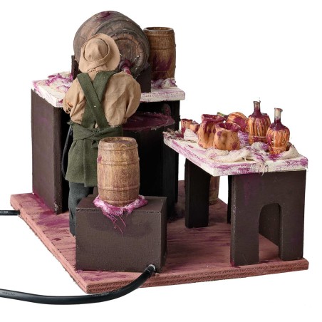 copy of Man fixing barrels series 14 cm in motion for