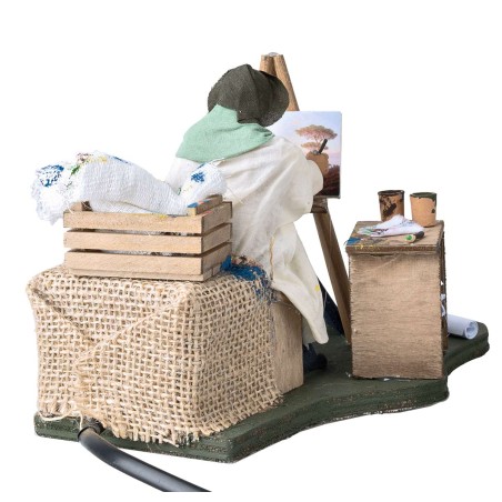 Pintor serie 12 cm en movimiento para belén Mondo Presepi