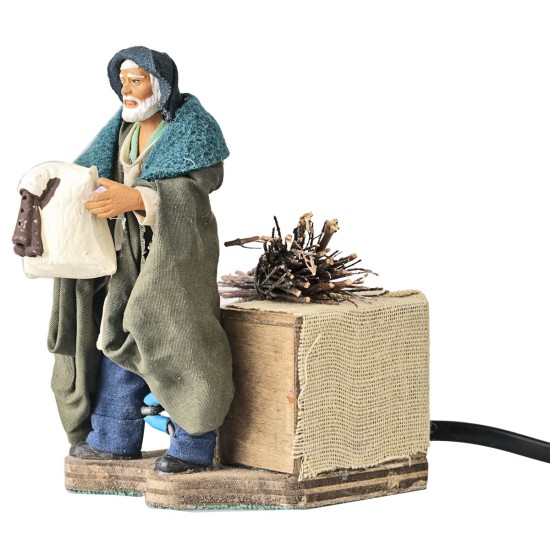 Bagpipe Player 10 cm in motion for Nativity Scene Mondo Presepi