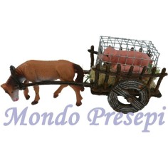 Carro con maialini Mondo Presepi