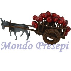Apple wagon with donkey