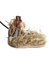 Peasant woman spreading 10 cm in motion for Mondo nativity scene