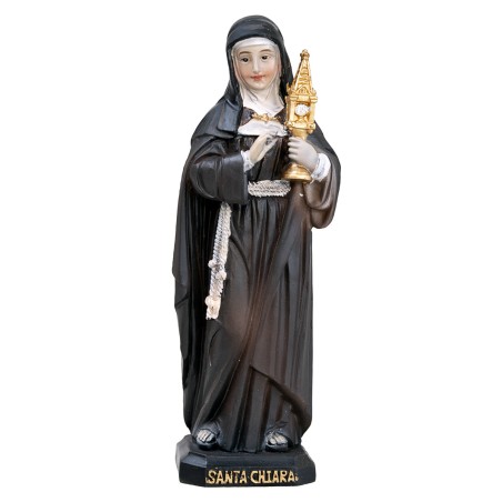 Saint Clare 12 cm in resin for nativity scene World Nativity Scenes