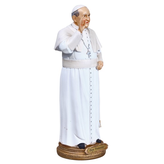 Pope Francis 20 cm in resin for nativity scene World Nativity